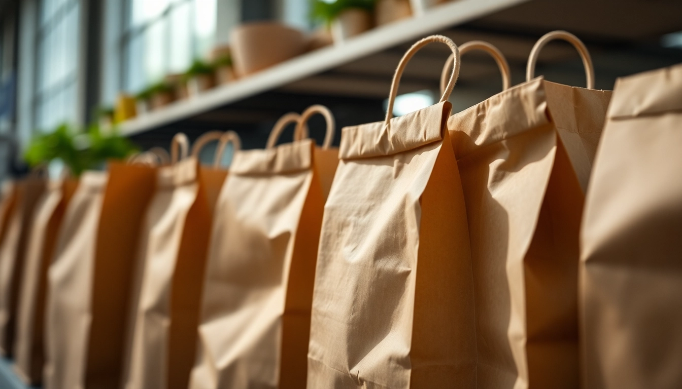 High-quality torba papierowa in use for eco-friendly product packaging, showcasing durability
