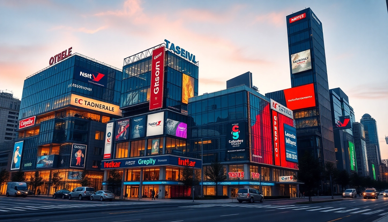 UK commercial property news in vibrant cityscape with modern buildings and active business