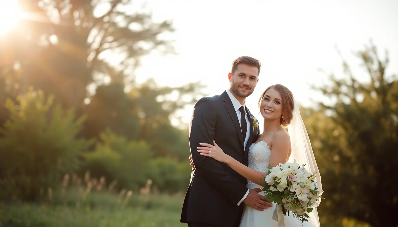 Professional team capturing natural moments during eskuvo fotozas at a scenic outdoor venue for